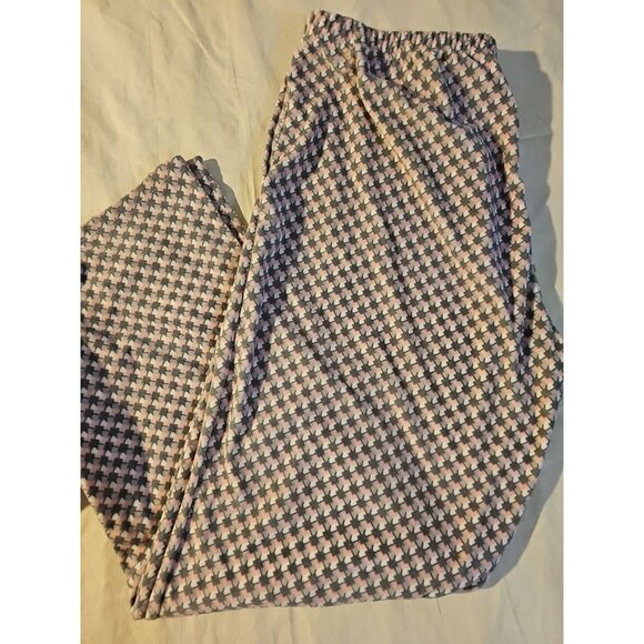 Simply Vera Two-piece Pink & Gray Warm Fleece Pajama Set Women's L New - Picture 5 of 6